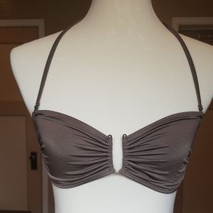 Old Navy Bandeau Halter Bikini Top Brown